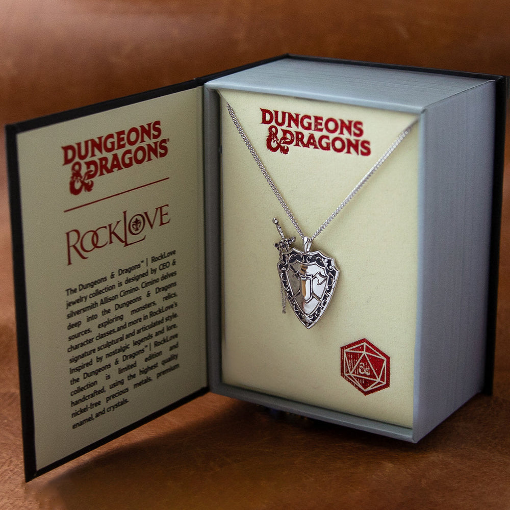 Dungeons and Dragons X RockLove Fighter Sword and Shield Necklace (ONLINE ORDER ONLY)