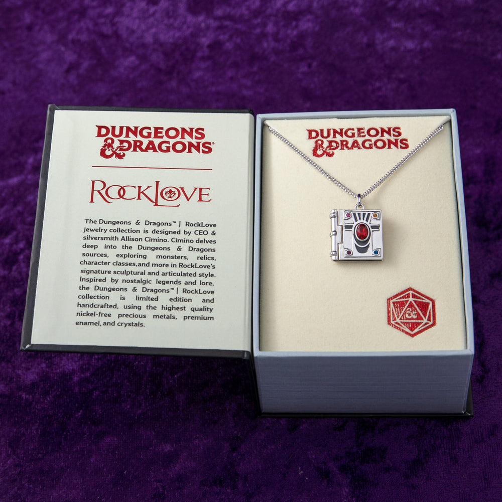 Dungeons and Dragons X RockLove Wizard Spell Book Necklace (ONLINE ORDER ONLY)