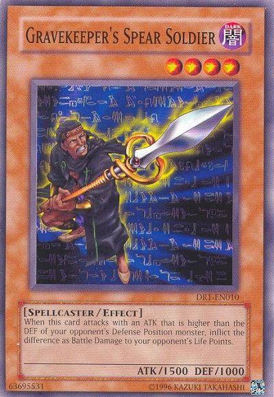 Gravekeeper's Spear Soldier [DR1-EN010] Common (ONLINE ORDER ONLY)