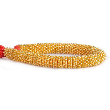 11mm 22kt Gold plated Daisy Spacer Beads 8 inch 100 pieces (ONLINE ORDER ONLY)