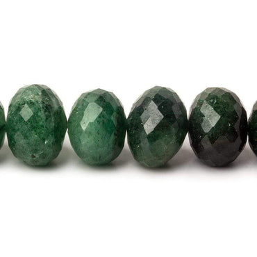 13mm Aventurine Faceted Rondelle Beads 8 inch 23 pieces (ONLINE ORDER ONLY)