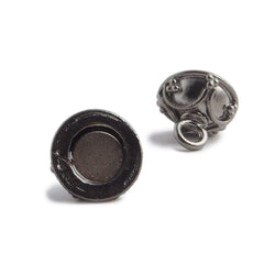 11mm Black Gold plated Copper Magnetic Clasp Roman Arch 1 piece (ONLINE ORDER ONLY)