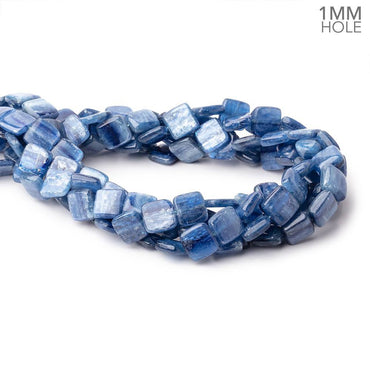 11.5mm Ceylon Blue Kyanite Plain Pillow Beads 15.5 inch 36 pieces 1mm Hole (ONLINE ORDER ONLY)