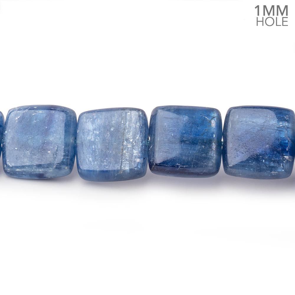 11.5mm Ceylon Blue Kyanite Plain Pillow Beads 15.5 inch 36 pieces 1mm Hole (ONLINE ORDER ONLY)
