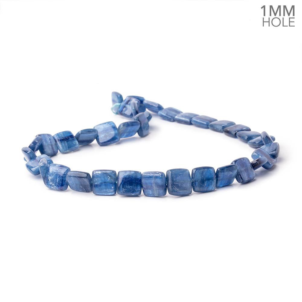 11.5mm Ceylon Blue Kyanite Plain Pillow Beads 15.5 inch 36 pieces 1mm Hole (ONLINE ORDER ONLY)