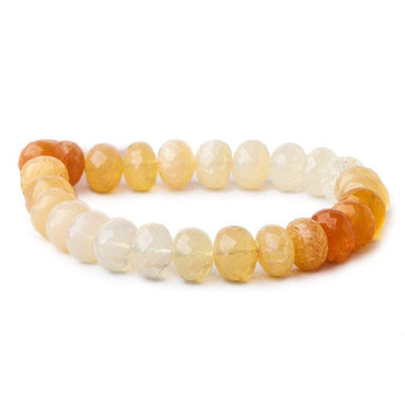 11mm Fire Opal Faceted Rondelle Beads 8 inch 26 pieces (ONLINE ORDER ONLY)
