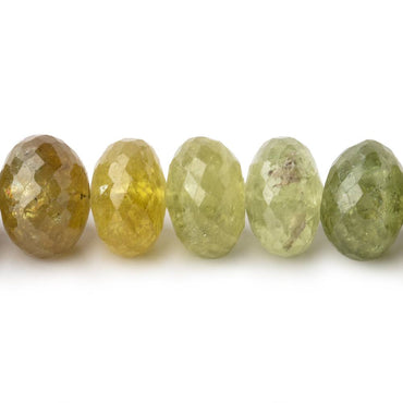 11mm Grossular Garnet faceted rondelle beads 16 inch 56 pieces (ONLINE ORDER ONLY)