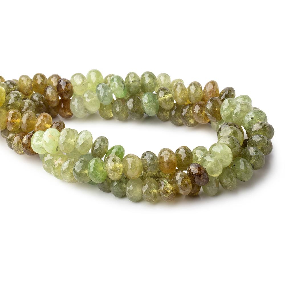 11mm Grossular Garnet faceted rondelle beads 16 inch 56 pieces (ONLINE ORDER ONLY)