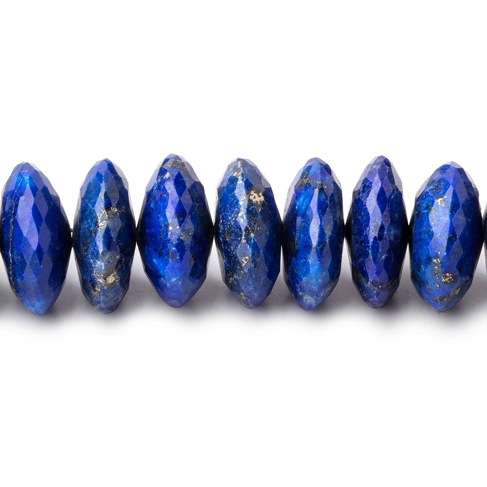10mm Lapis Lazuli German Faceted Rondelle Beads 16 inch 95 pieces AAA (ONLINE ORDER ONLY)