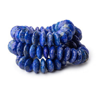 10mm Lapis Lazuli German Faceted Rondelle Beads 16 inch 95 pieces AAA (ONLINE ORDER ONLY)