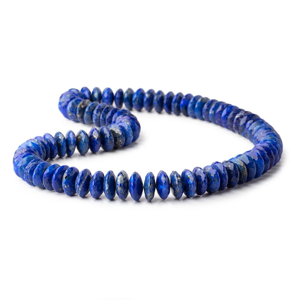 10mm Lapis Lazuli German Faceted Rondelle Beads 16 inch 95 pieces AAA (ONLINE ORDER ONLY)