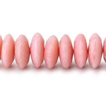 11mm Pink Peruvian Opal German faceted rondelles 16 inch 81 beads AAA (ONLINE ORDER ONLY)