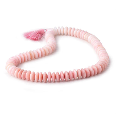 11mm Pink Peruvian Opal German faceted rondelles 16 inch 81 beads AAA (ONLINE ORDER ONLY)