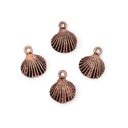11mm Seashell Pendant Charm Set of 4 pieces (ONLINE ORDER ONLY)