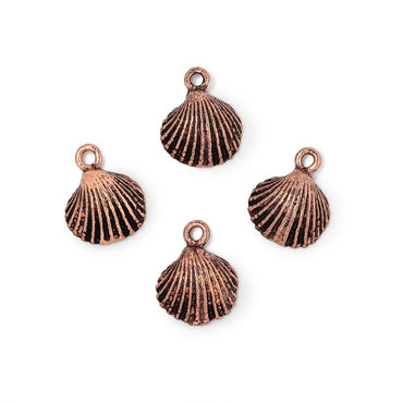 11mm Seashell Pendant Charm Set of 4 pieces (ONLINE ORDER ONLY)
