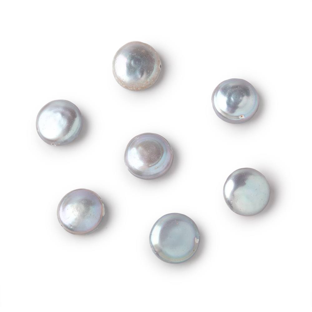 11mm Silver Coin Freshwater Pearl Focal 1 piece (ONLINE ORDER ONLY)