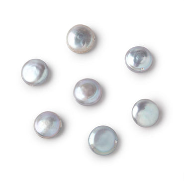 11mm Silver Coin Freshwater Pearl Focal 1 piece (ONLINE ORDER ONLY)