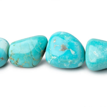 11x10-21x16mm Sleeping Beauty Turquoise Plain Nuggets 18 inch 31 Beads AAA (ONLINE ORDER ONLY)