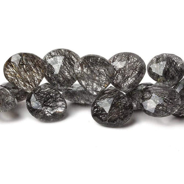 11x11-14x14mm Tourmalinated Quartz Heart Briolettes 8 inch 41 pieces AA (ONLINE ORDER ONLY)