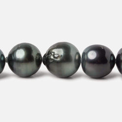 11x11-14x15mm Multi Color Tahitian Round Saltwater Pearls 16 inch 33 pieces A (ONLINE ORDER ONLY)