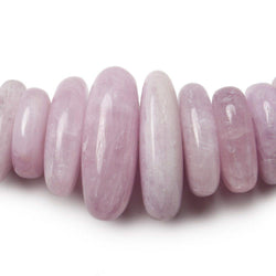 11x11-24x14mm Kunzite plain center drilled nuggets 16 inch 89 beads (ONLINE ORDER ONLY)