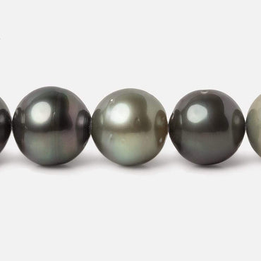 11x11.5-13x13mm Multi Color Tahitian Round Saltwater Pearls 16 inch 33 pieces A (ONLINE ORDER ONLY)