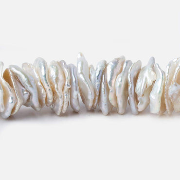 11x12-13x14mm Cream Center Drilled Keshi Freshwater Pearl 16 inch 156 pieces AAA (ONLINE ORDER ONLY)
