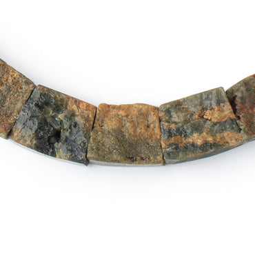 11x17-20x24mm Natural Crystal & Polished Ocean Jasper Fancy Shape Collar 25 Beads (ONLINE ORDER ONLY)