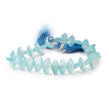 11x6-12x7mm Blue Chalcedony Faceted Marquise Beads 8 inch 26 pieces (ONLINE ORDER ONLY)