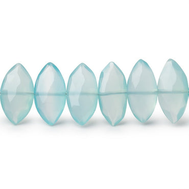 11x6-12x7mm Blue Chalcedony Faceted Marquise Beads 8 inch 26 pieces (ONLINE ORDER ONLY)