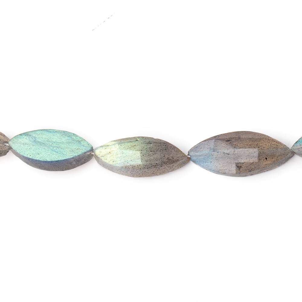 11x6-23x7mm Labradorite Straight Drilled Marquise Beads 15 inch 24 pieces (ONLINE ORDER ONLY)