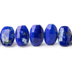 11x7-12x10mm Lapis Lazuli Faceted Pillow Beads 8 inch 22 pieces (ONLINE ORDER ONLY)