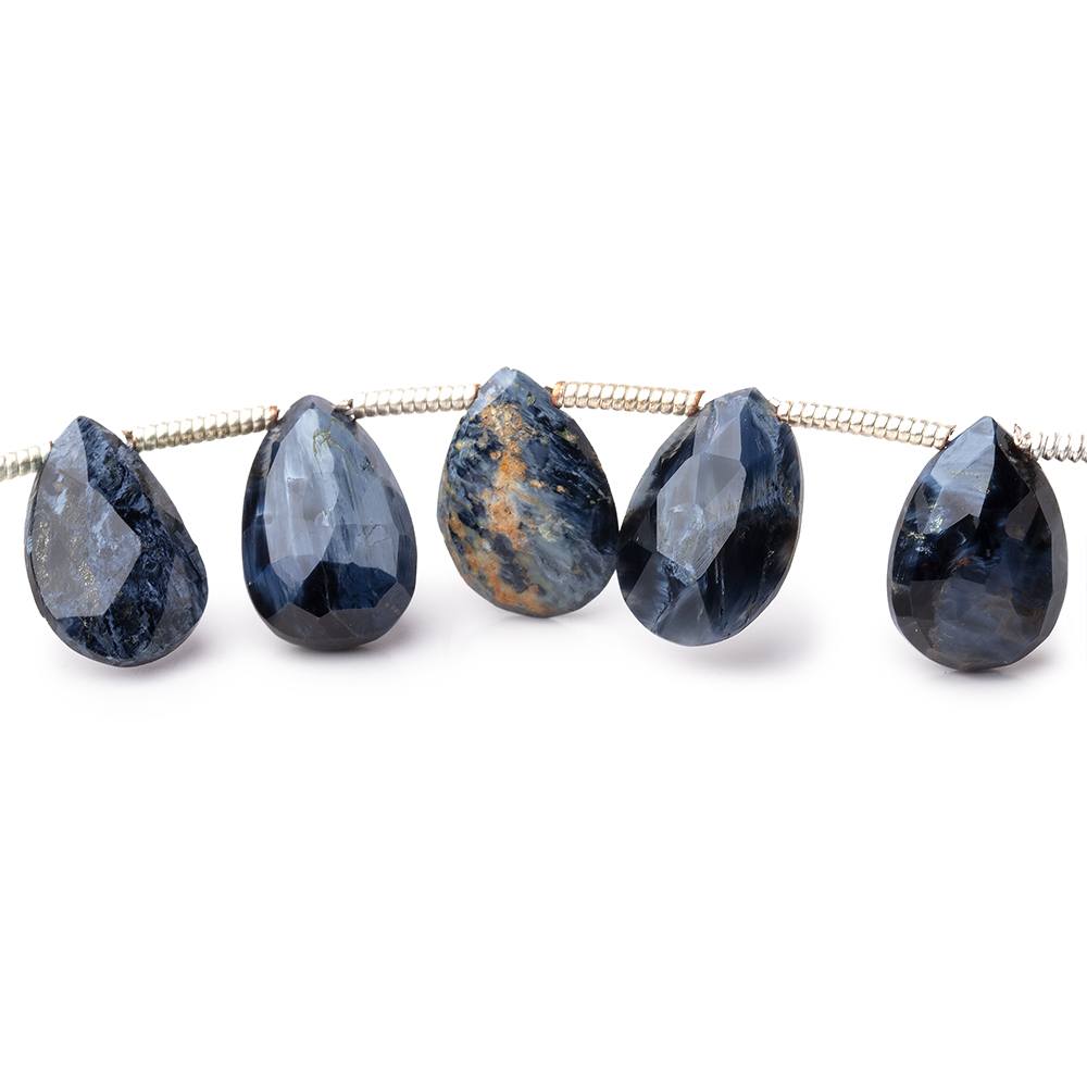 11x7-12x7mm Pietersite Faceted Pear Beads 8 inch 25 pieces (ONLINE ORDER ONLY)