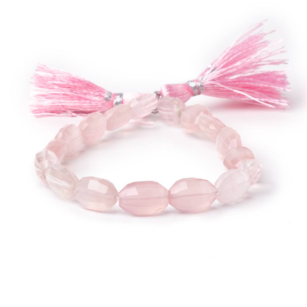 11x7-12x8mm Rose Quartz Faceted Oval Beads 7.5 inch 17 pieces (ONLINE ORDER ONLY)