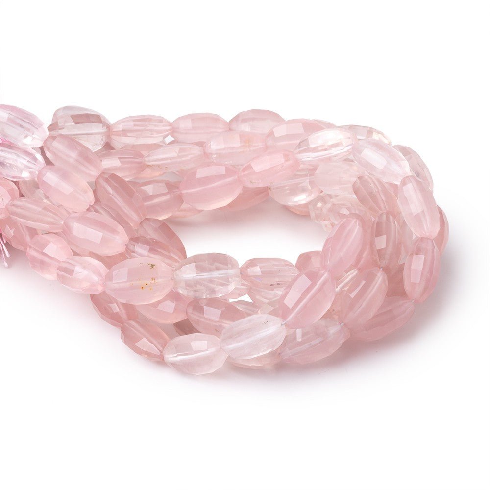 11x7-12x8mm Rose Quartz Faceted Oval Beads 7.5 inch 17 pieces (ONLINE ORDER ONLY)