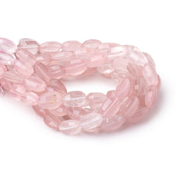11x7-12x8mm Rose Quartz Faceted Oval Beads 7.5 inch 17 pieces (ONLINE ORDER ONLY)