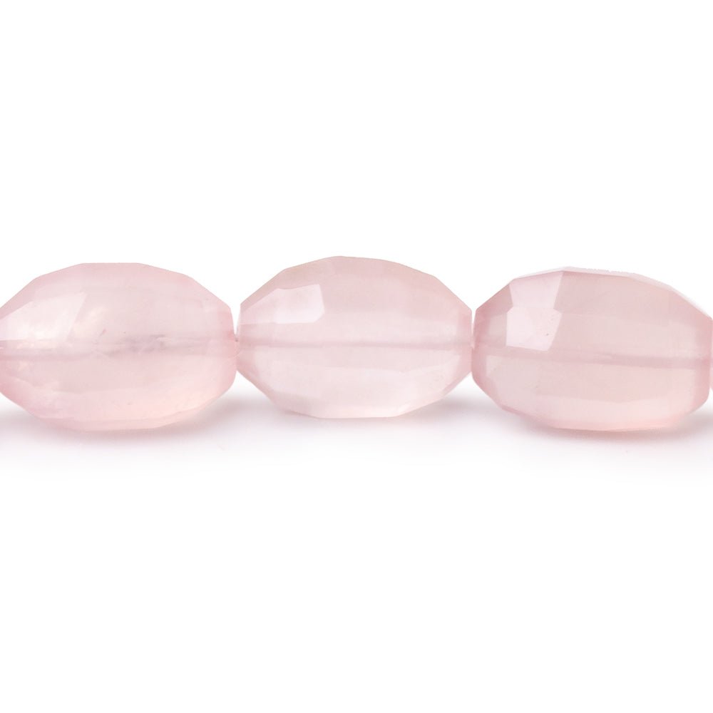 11x7-12x8mm Rose Quartz Faceted Oval Beads 7.5 inch 17 pieces (ONLINE ORDER ONLY)