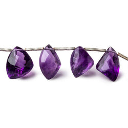 11x7-13x10mm Amethyst Faceted Free shape Beads 9 inch 18 pcs (ONLINE ORDER ONLY)