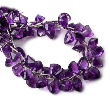 11x7-13x10mm Amethyst Faceted Free shape Beads 9 inch 18 pcs (ONLINE ORDER ONLY)