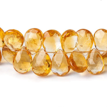 11x7-14x10mm Citrine Faceted Pear Beads 8 inch 47 beads (ONLINE ORDER ONLY)