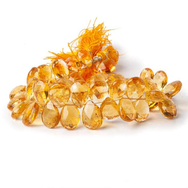 11x7-14x10mm Citrine Faceted Pear Beads 8 inch 47 beads (ONLINE ORDER ONLY)