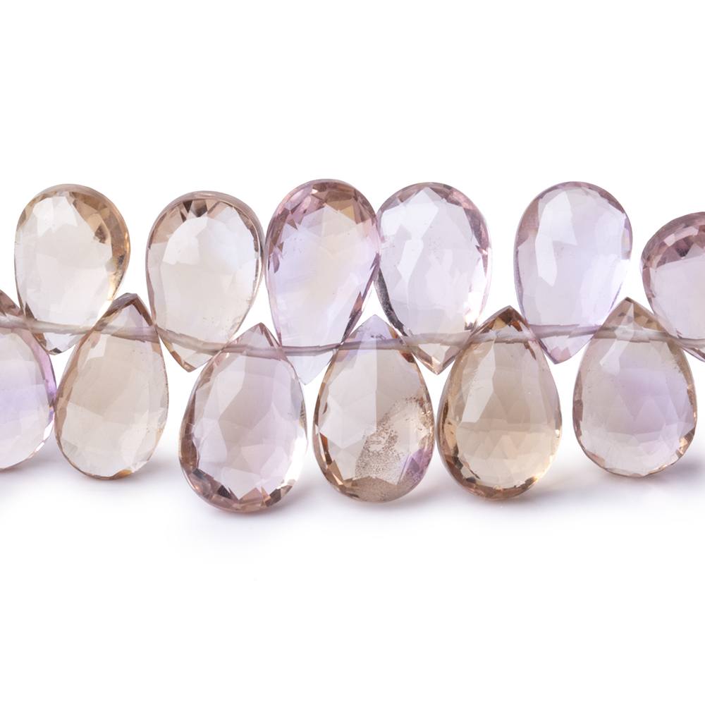 11x7-14x9mm Ametrine Faceted Pear Beads 8 inch 43 pieces AA (ONLINE ORDER ONLY)