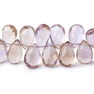 11x7-14x9mm Ametrine Faceted Pear Beads 8 inch 43 pieces AA (ONLINE ORDER ONLY)