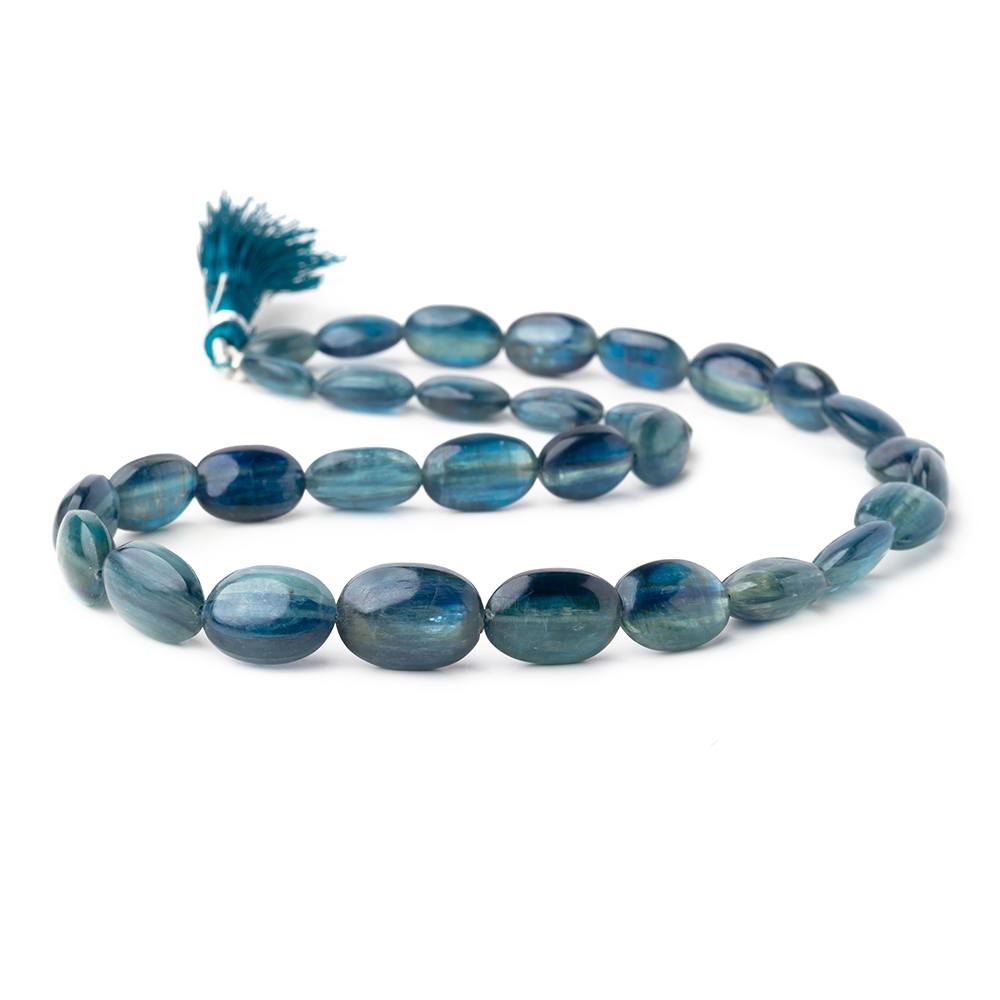 11x7-15.5mm Tanzanian Kyanite Plain Oval Beads 15 inch 29 pcs AA (ONLINE ORDER ONLY)