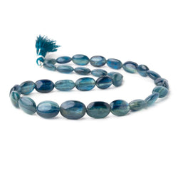 11x7-15.5mm Tanzanian Kyanite Plain Oval Beads 15 inch 29 pcs AA (ONLINE ORDER ONLY)