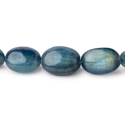 11x7-15.5mm Tanzanian Kyanite Plain Oval Beads 15 inch 29 pcs AA (ONLINE ORDER ONLY)