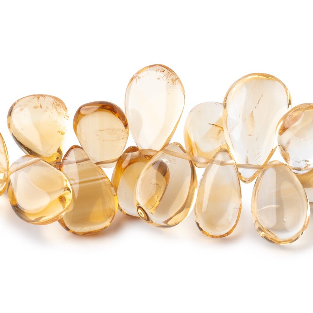 11x7-15x11mm Citrine Plain Pear Beads 8 inch 52 pieces (ONLINE ORDER ONLY)