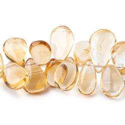 11x7-15x11mm Citrine Plain Pear Beads 8 inch 52 pieces (ONLINE ORDER ONLY)
