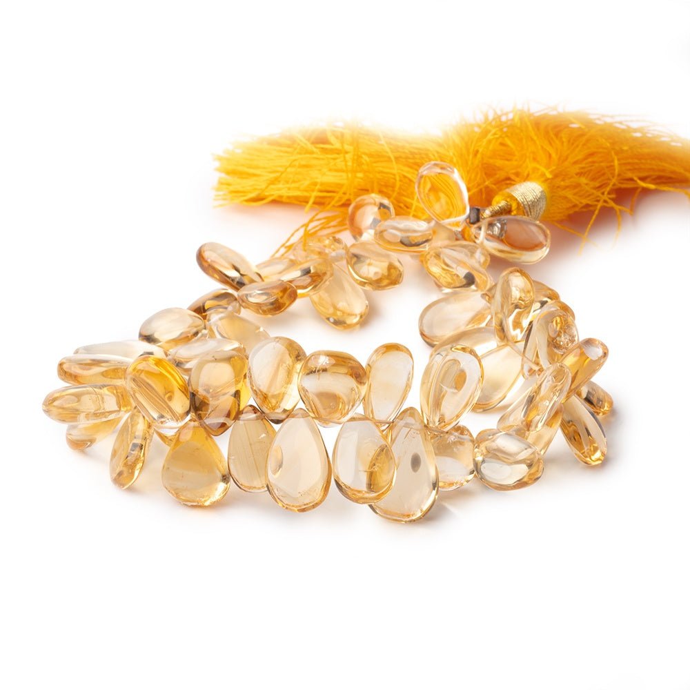 11x7-15x11mm Citrine Plain Pear Beads 8 inch 52 pieces (ONLINE ORDER ONLY)