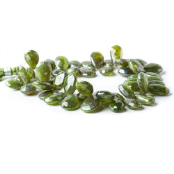 11x7-15x11mm Mystic Idocrase Faceted Pear Beads 8 inch 55 pieces (ONLINE ORDER ONLY)